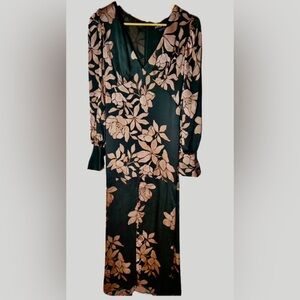 Mango Floral Chiffon Dress